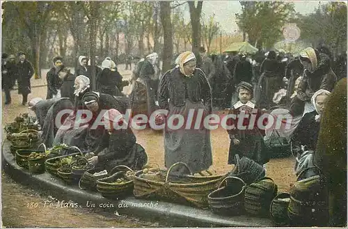 Cartes postales Le Mans un coin du Marche