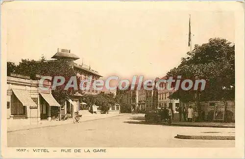 Cartes postales Vittel Rue de la Gare