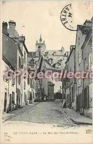 Cartes postales Le Vieux Mans La rue des Pans de Gorons