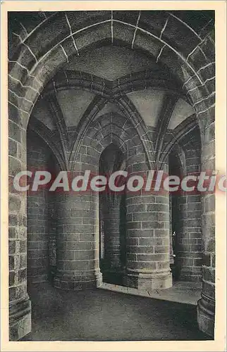 Cartes postales Le Mont St Michel (Manche) Crypte des gros piliers