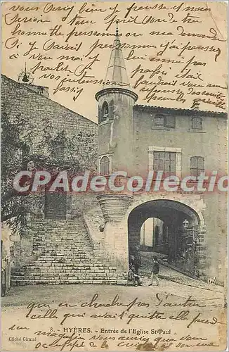 Cartes postales Hyeres Entree de l'Entree de L'Eglise St Paul