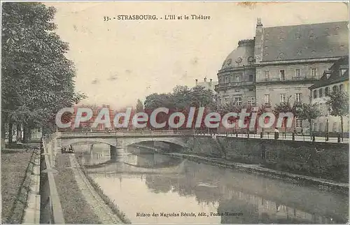 Cartes postales Strasbourg L'ILle et le Theatre