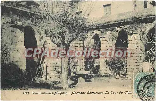 Cartes postales Villeneuve les Avignon Ancienne Chartreuse la Cour du Cloitre