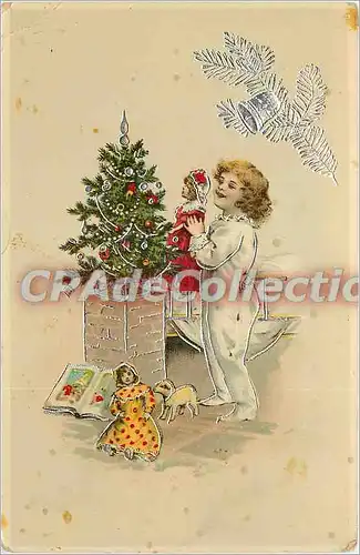 Cartes postales Noel poup�es