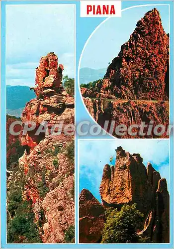 Cartes postales moderne Corse Iles d'Amour Calanche de Piana