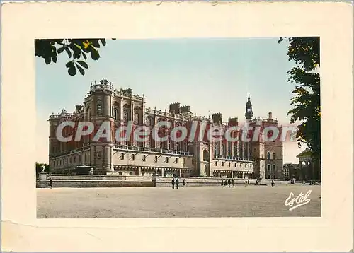 Moderne Karte Le Chateau de St Germain Facade sur les Parterres au fond l'Eglise