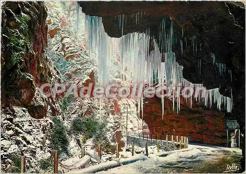 Cartes postales moderne Les Alpes Maritimes les Gorges du Cians en Hiver Route de Touel sur Var a Beuil