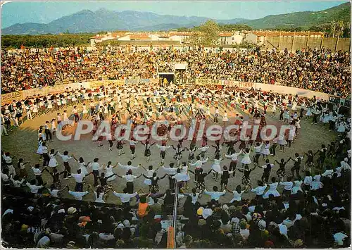 Moderne Karte Folklore et Couleurs du Roussillon Ceret Ville d'Art et de Traditions Catalanes la Sardane Germ