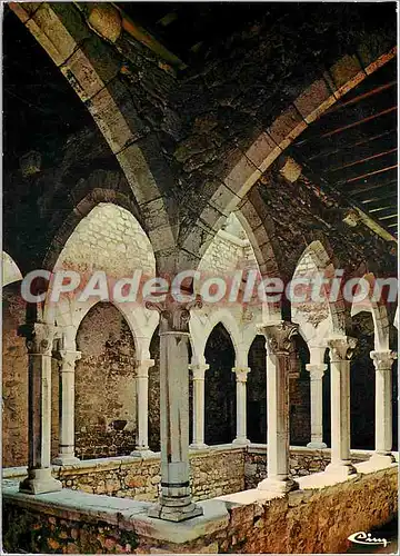 Cartes postales moderne Abbaye de N D de Lerins Ile Saint Honorat Cannes Monastere fortifie Cloitre du XVe