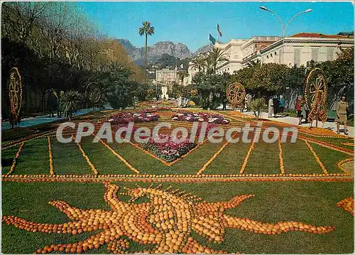 Cartes postales moderne Menton Cote d'Azur French Riviere Fete du Citron dans les Jardins Bioves