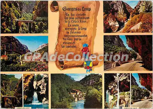 Cartes postales moderne Cote d'Azur French Riviera Excurssio des Gorges du Loup