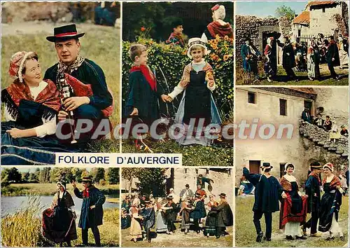 Cartes postales moderne Folklore d'Auvergne Groupe Folklorique et artistique Lo Gars d'Cheu Nous de Gannet