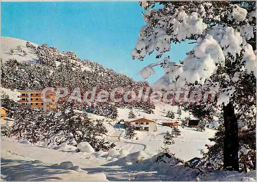 Cartes postales moderne Greolieres les Neiges (A M) France Vue sur la Maison du Cheiron et les Champs de neige