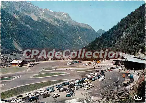 Cartes postales moderne Tunnel du Mont Blanc Plateforme d'Acces Chamonix et les Aiguilles Rouges