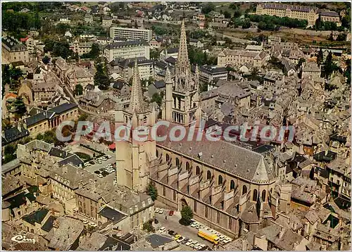 Cartes postales moderne Mende (Lozere) alt 731 m vue aerienne la Cathedrale