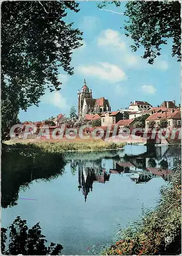 Cartes postales moderne Dole (Jura) Pont du Pasquier et la Basilique