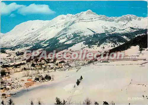 Moderne Karte Villard de Lans (Dauphine) Station Olympique vue generale le lycee climatique