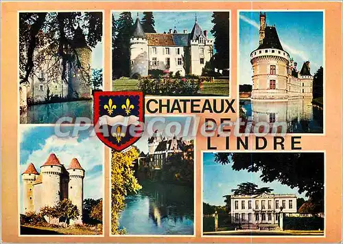 Moderne Karte Les Chateaux de l'Indre Chateau de lLys St Georges chateau de Montgivray