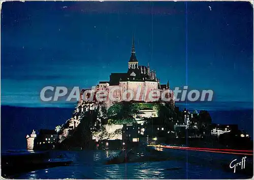 Cartes postales moderne En Normandie Mont Saint Michel (Manche) Illumination du Mont