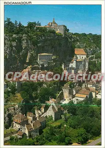 Moderne Karte Rocamadour Deuxieme site de France