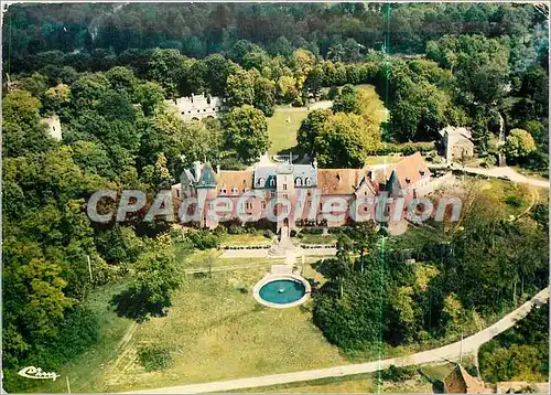 Moderne Karte Fere en Terdenois (Aisne) Vue aerienne chateau de Fere et l'Hostellerie