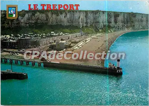 Cartes postales moderne Le Treport (Seine Mme) Normandie L'entree du port