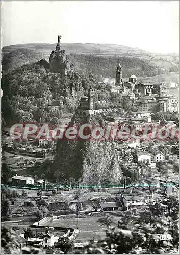 Moderne Karte Le Puy en Velay (H L) alt 630 m un des Crieux aspect de la ville dite la cite Sainte