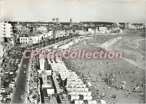 Cartes postales moderne Les Sables d'OLonne Vue generale de la Plage et le Remblai