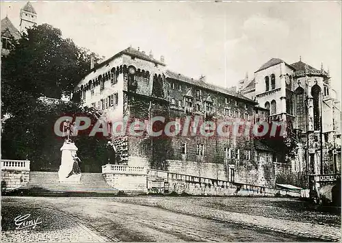 Moderne Karte Chambery Chateau des Ducs de Savoie Monument historique Xe s