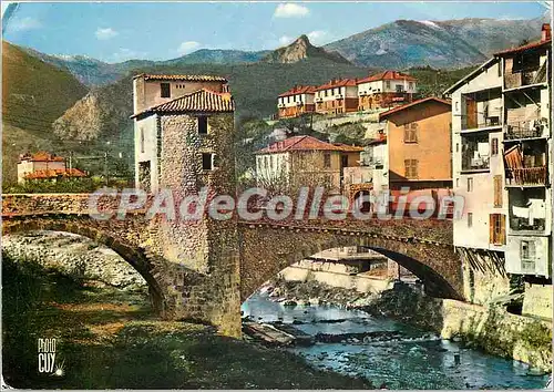 Cartes postales moderne Paysages de France Sospel Alpes Mmes Alt 350 m le vieux pont