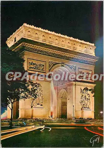 Cartes postales moderne Paris et ses Merveilles l'arc de triomphe de l'Etoile (1806 1836) Illumine