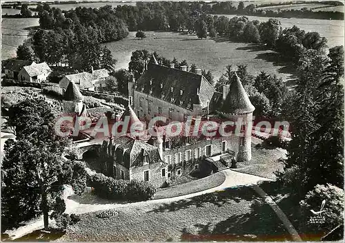 Moderne Karte Env de Corbigny (Nievre) Le chateau de Marcilly