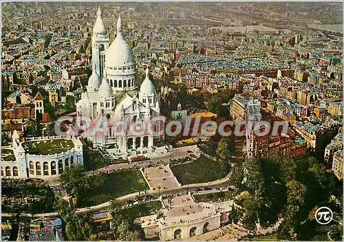 Cartes postales moderne Paris La basilique du Sacre Coeur du Montmartre (1876 1910) et les jardins