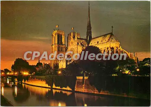 Cartes postales moderne Paris N D illuminee