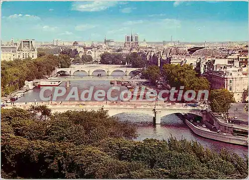 Cartes postales moderne Paris Panorama de la Seine et N D