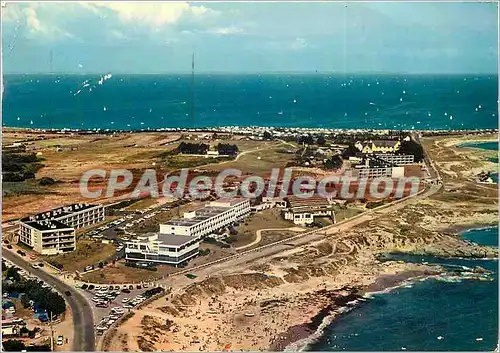 Moderne Karte Quiberon (Morbihan) Vue aerienne Sofitel et la Thalassotherapie