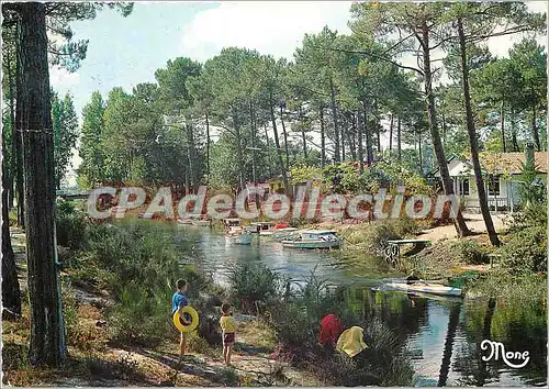 Cartes postales moderne Biscarrosse (Landes) Le canal de Navarrosse