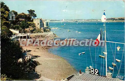 Cartes postales moderne Cote d'Emaraude Dinard La Promenade du claire du Lune et l'Embarcadere des Vedettes Vertes