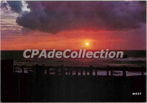 Cartes postales moderne Coucher de Soleil sur le Littoral de la Manche
