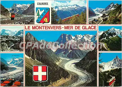 Cartes postales moderne Au Pays du Mont Blanc Le Montevers La Mer de Glace a Chamonix