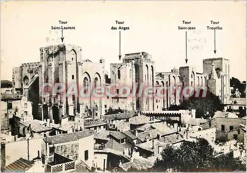 Cartes postales moderne Avignon Vue sur le Palais des Papes