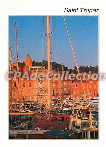 Cartes postales moderne Saint Tropez (Var) Le port au crepuscule