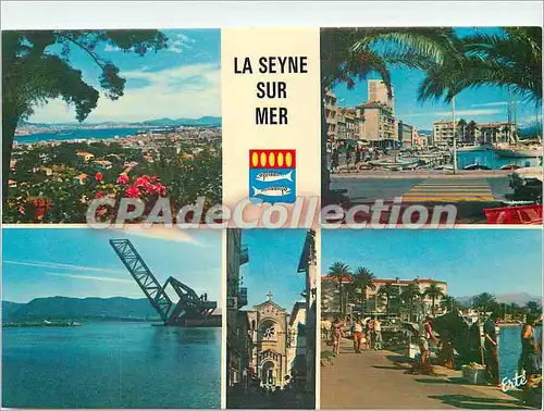 Cartes postales moderne Cote d'Azur La Seyne sur mer Vue generale le port