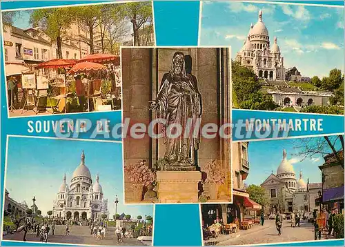 Cartes postales moderne Paris Souvenir de Montmartre