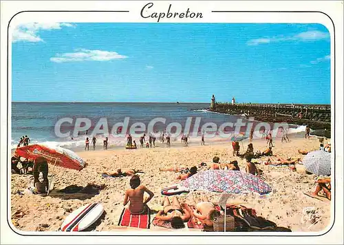 Moderne Karte Capbreton La Plage et l'estacade