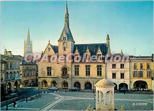 Moderne Karte Libourne (Gironde) La place a Surcham et l'Hotel de Ville