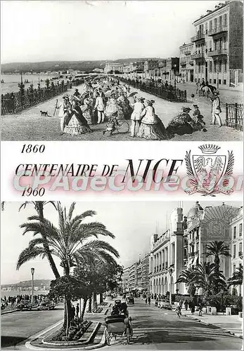 Cartes postales moderne Commemoration du Centenaire de Nice de son rattachement a la france