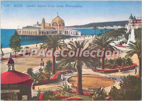 Cartes postales moderne Nice Jardin Albert Ier et Jetee Promenade REPRODUCTION