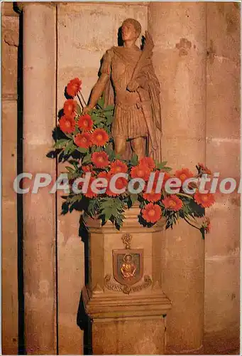 Cartes postales moderne Epinal Basilique St Maurice Statue de St Maurice