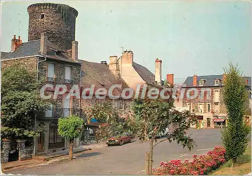 Moderne Karte Allassac (Correze) la belle tour en schiste veille sur le paisible village